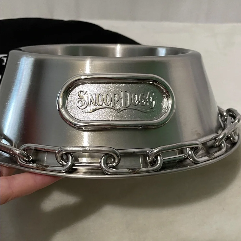 Snoop Dogg Chain Design Pet Bowl